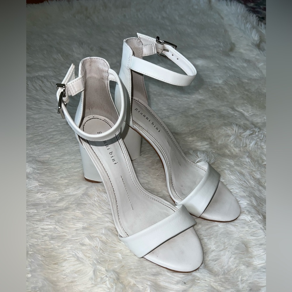 Gianni Bini White High Heels